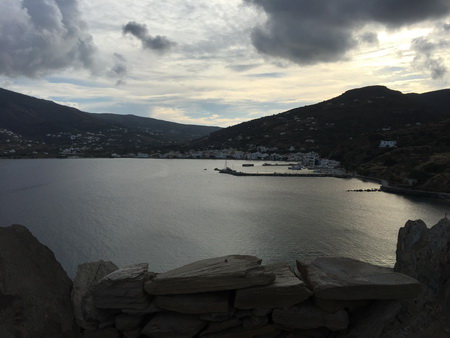 Hafen Kurthiou auf Andros