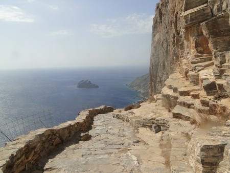 Weg zum Kloster Amorgos