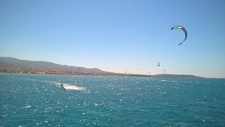 Kitsurfer auf Paros
