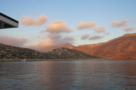 Sonnenuntergang auf Nikouria bei Amorgos
