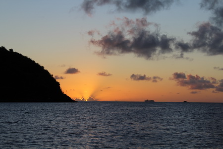 Sonnenuntergang in der Rodney Bay