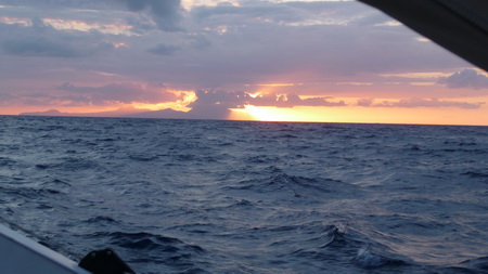 Sonnenuntergang Liparischen Inseln